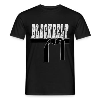 Black Belt Karate Black Belt - Men's T-Shirt - black - Front - AI Model Male 178 light (178cm)