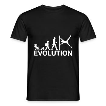 Calisthenics Street Workout Evolution for trainers - Men's T-Shirt - black - Front - AI Model Male 178 light (178cm)