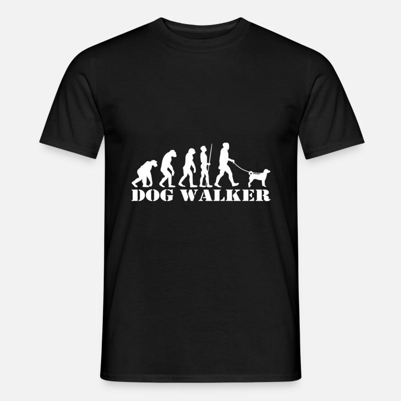 Appenzeller Chiens Promener Évolution Cadeau - T-shirt homme - noir