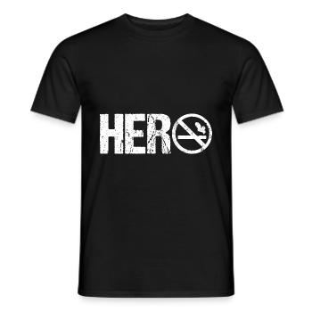 Hero Stop Anti Smoking Cigarette for Non-Smokers - Men's T-Shirt - black - Front - AI Model Male 178 light (178cm)