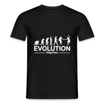 Swing Tanz Tanzen Evolution Geschenk Paare Tänzer - Männer T-Shirt - Schwarz - Vorne - AI Model Male 178 light (178cm)
