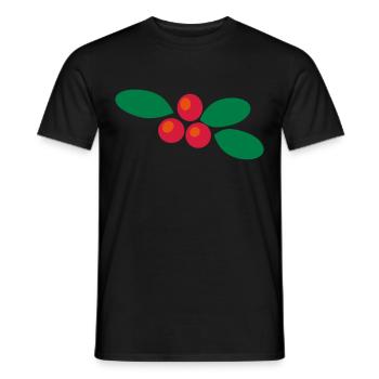 tropical berry triple - Men's T-Shirt - black - Front - AI Model Male 178 light (178cm)