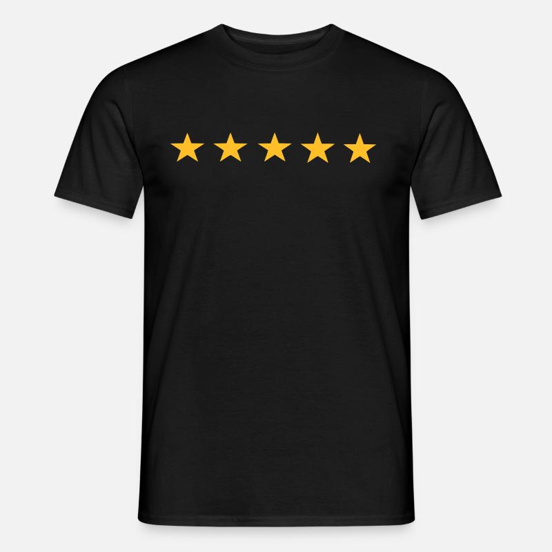 Sterne - Männer T-Shirt - Schwarz