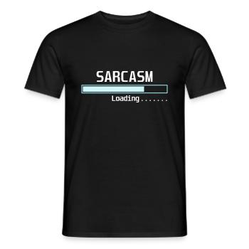 Sarcasme invite… cadeau drôle T-shirt - T-shirt homme - noir - Devant - AI Model Male 178 light (178cm)
