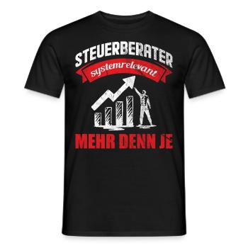 Steuerberater Finanzen Steuer Geschenkidee - Männer T-Shirt - Schwarz - Vorne - AI Model Male 178 light (178cm)