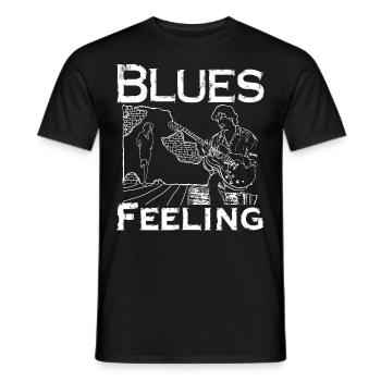 Sentiment de blues - T-shirt homme - noir - Devant - AI Model Male 178 light (178cm)