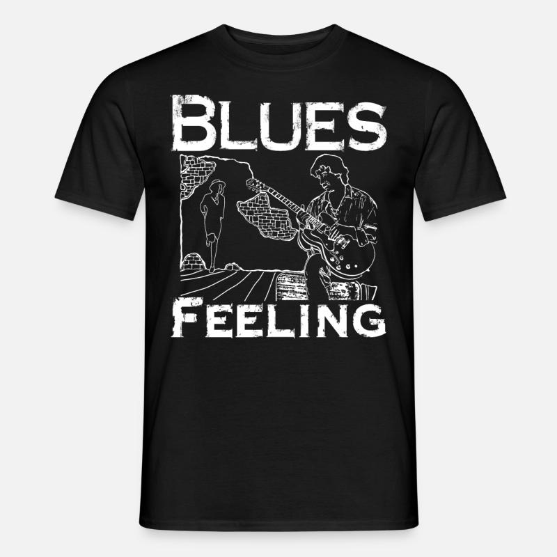 Blues Feeling - Männer T-Shirt - Schwarz