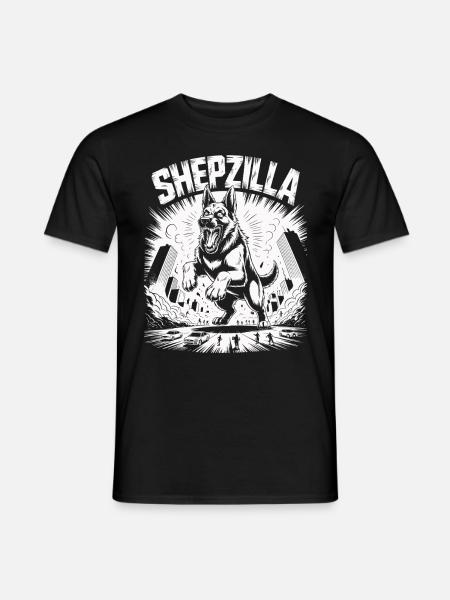 Shepzilla – Retro Rampage - Männer T-Shirt - Schwarz