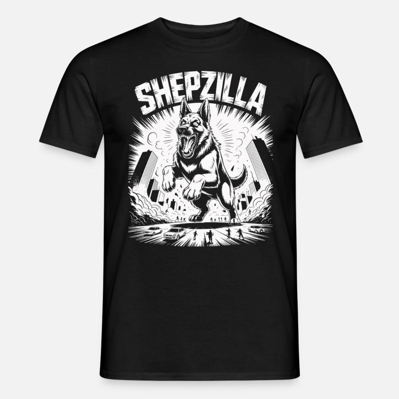 Shepzilla – Retro Rampage - Männer T-Shirt - Schwarz