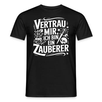 Vertrau mir ich bin ein Zauberer - Männer T-Shirt - Schwarz - Vorne - AI Model Male 178 light (178cm)