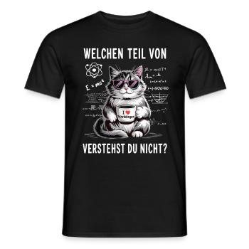Welchen Teil von Quanten Physik vestehst du nicht - Männer T-Shirt - Schwarz - Vorne - AI Model Male 178 light (178cm)