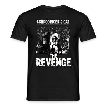 Schroedinger's cat Revenge - Men's T-Shirt - black - Front - AI Model Male 178 light (178cm)