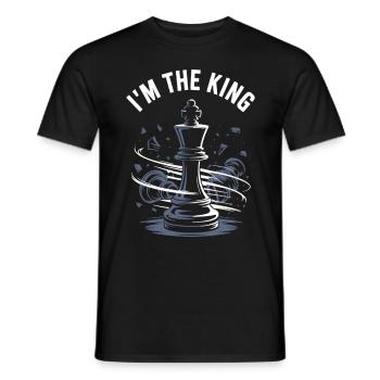 I’m the King – Chess Design - Männer T-Shirt - Schwarz - Vorne - AI Model Male 178 light (178cm)