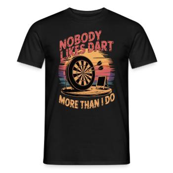 Personne n’aime Dart plus que moi - T-shirt homme - noir - Devant - AI Model Male 178 light (178cm)