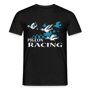 Pigeon pigeons pigeons élevage de pigeons - T-shirt homme - noir - Devant - AI Model Male 178 light (178cm)