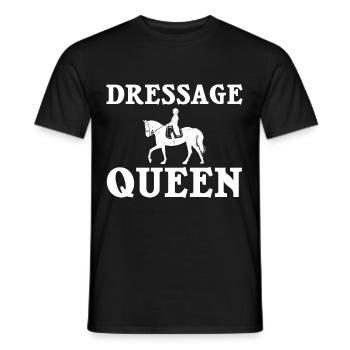 Dressur Reiten Pferd Training Dressurreiten - Männer T-Shirt - Schwarz - Vorne - AI Model Male 178 light (178cm)