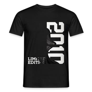 LIMITED EDITION 2010 16. GEBURTSTAG - Männer T-Shirt - Schwarz - Vorne - AI Model Male 178 light (178cm)