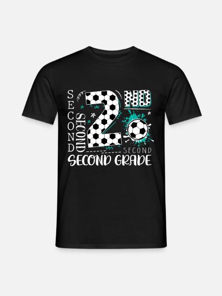 2nd Grade Football - Men's T-Shirt - black