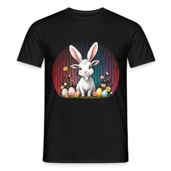 Easter - Men's T-Shirt - black - Front - AI Model Male 178 light (178cm)