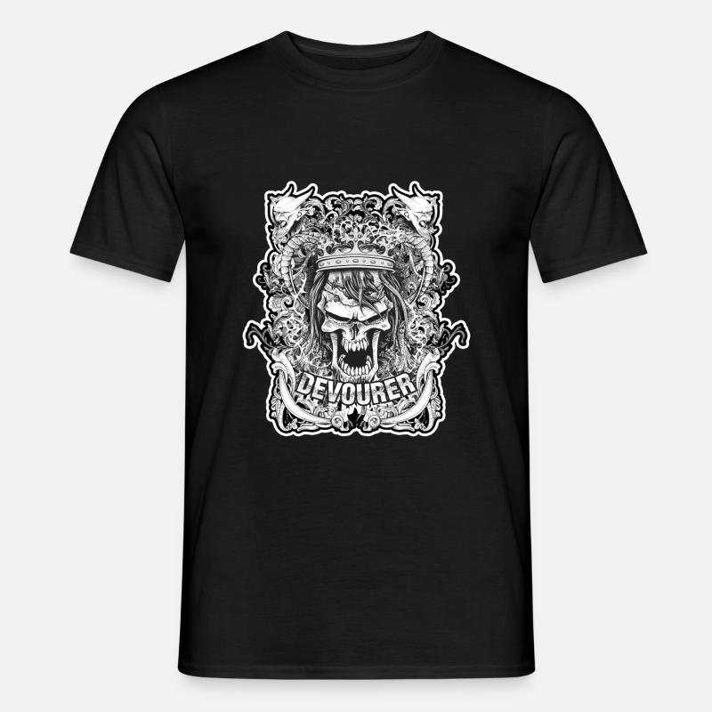 Crâne dévoreur crâne - T-shirt homme - noir