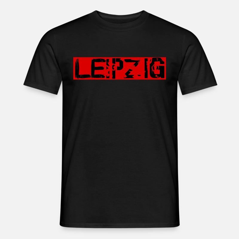 Leipzig - Männer T-Shirt - Schwarz