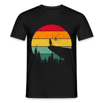 Singe Vintage Retro Singes Musique Banane Chimpanze - T-shirt homme - noir - Devant - AI Model Male 178 light (178cm)
