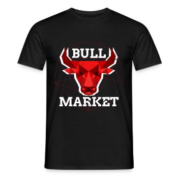 Bullenmarkt Krypto Chart Kryptowährung Hodler - Männer T-Shirt - Schwarz - Vorne - AI Model Male 178 light (178cm)