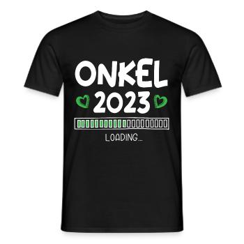 Onkel 2023 Loading - Männer T-Shirt - Schwarz - Vorne - AI Model Male 178 light (178cm)