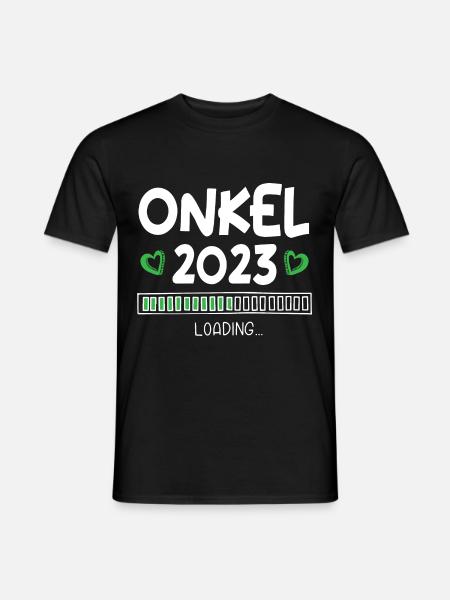 Onkel 2023 Loading - Männer T-Shirt - Schwarz