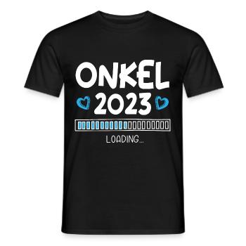 Onkel 2023 Loading - Männer T-Shirt - Schwarz - Vorne - AI Model Male 178 light (178cm)