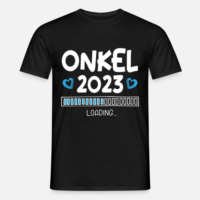 Onkel 2023 Loading - Männer T-Shirt - Schwarz