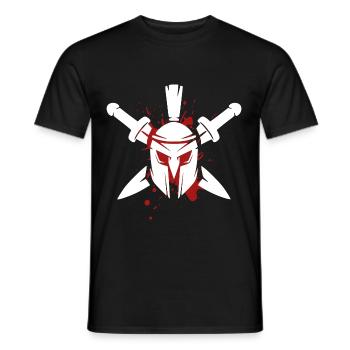 Design spartiate - T-shirt homme - noir - Devant - AI Model Male 178 light (178cm)