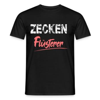 Zecken Flüsterer für den Tierarzt oder - Männer T-Shirt - Schwarz - Vorne - AI Model Male 178 light (178cm)