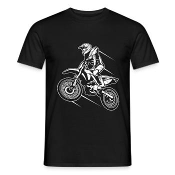 Motocross pilote - T-shirt homme - noir - Devant - AI Model Male 178 light (178cm)