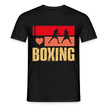 Ich liebe Boxen - Männer T-Shirt - Schwarz - Vorne - AI Model Male 178 light (178cm)