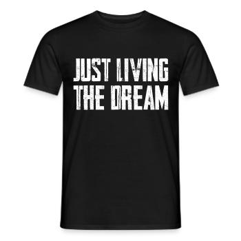 Vivre le rêve - T-shirt homme - noir - Devant - AI Model Male 178 light (178cm)