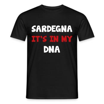 Sardinia Dolce - Men's T-Shirt - black - Front - AI Model Male 178 light (178cm)