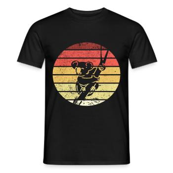 Rétro Vintage Koala Bear Silhouette Marsupial - T-shirt homme - noir - Devant - AI Model Male 178 light (178cm)