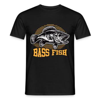 Barsch-Fisch - Männer T-Shirt - Schwarz - Vorne - AI Model Male 178 light (178cm)
