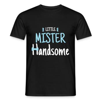 Little Mister Handsome Bow Tie Suits - Men's T-Shirt - black - Front - AI Model Male 178 light (178cm)