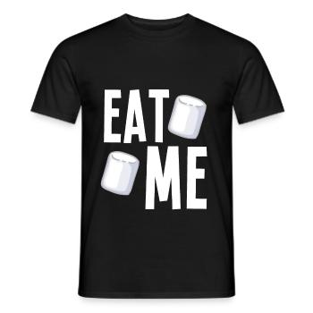 Mange-moi des guimauves - T-shirt homme - noir - Devant - AI Model Male 178 light (178cm)
