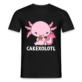 Cakexolotl Kuchen Axolotl - Männer T-Shirt - Schwarz - Vorne - AI Model Male 178 light (178cm)