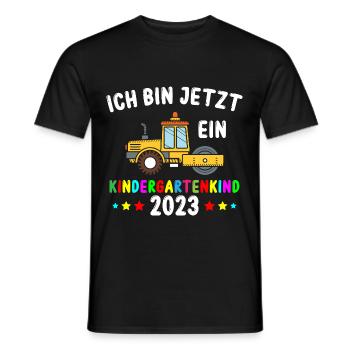 Kindergartenkind 2023 Kita Start Kindergarten - Männer T-Shirt - Schwarz - Vorne - AI Model Male 178 light (178cm)