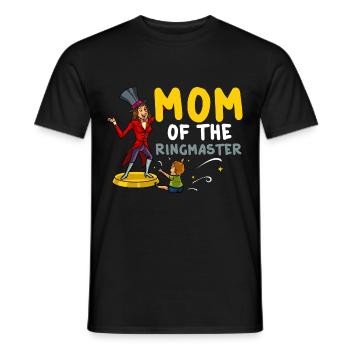 Circus Birthday Party Mama Theme Ringmaster - Men's T-Shirt - black - Front - AI Model Male 178 light (178cm)