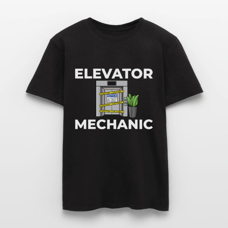 Technicien d’ascenseur Élévateur élévateur T-shirt homme