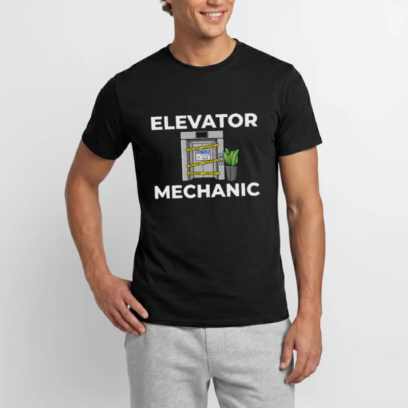 Elevator Elevator Technician Elevator Elevator Men’s T-shirt