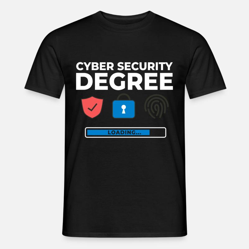 Cyber Security Information Computer Sicherheit - Männer T-Shirt - Schwarz