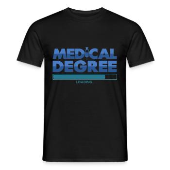 Étude de médecine - T-shirt homme - noir - Devant - AI Model Male 178 light (178cm)