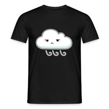 cloud - Men's T-Shirt - black - Front - AI Model Male 178 light (178cm)