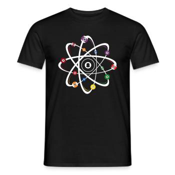 Billard, boules, billard, billard, billard - T-shirt homme - noir - Devant - AI Model Male 178 light (178cm)